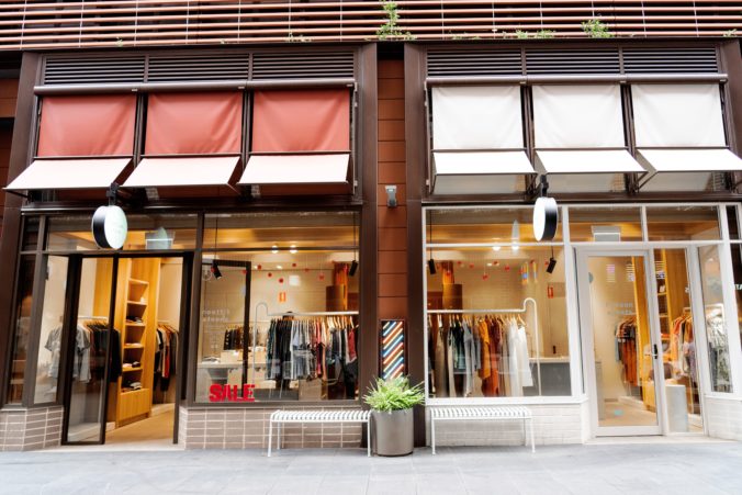 retail stores on the street