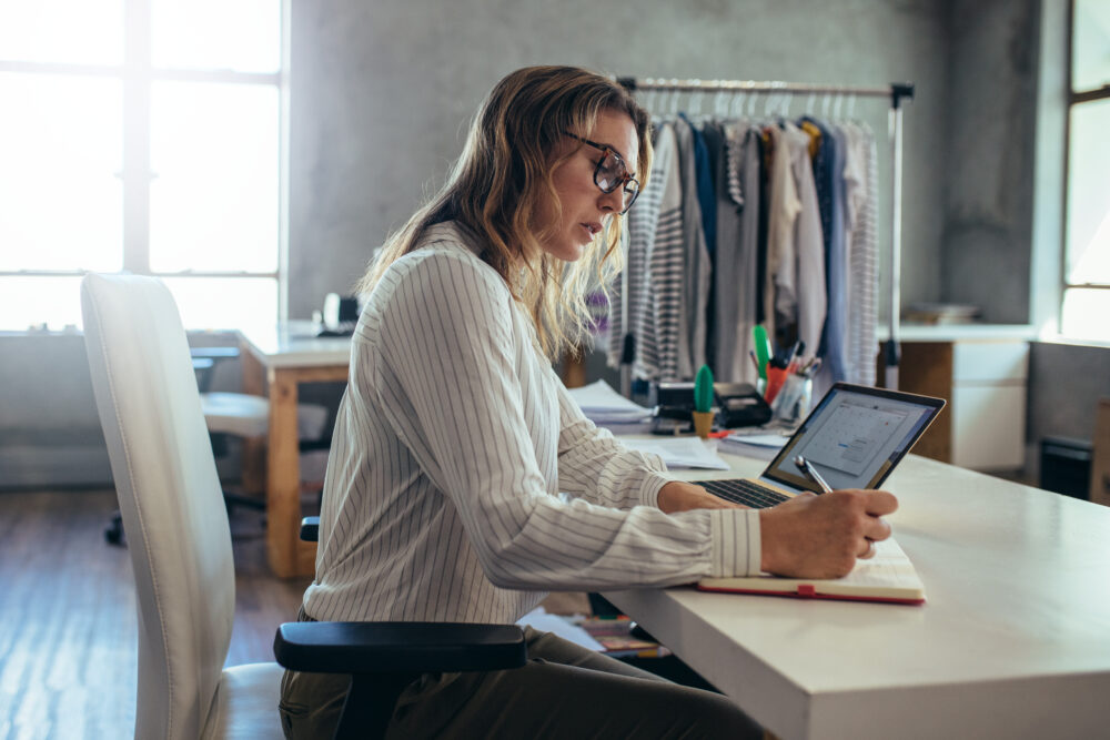 Franchise owner reconciling payments