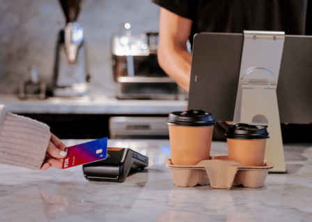 No-cost-eftpos-take-payments-with-Tyro-Pro-eftpos-machine-in-cafe
