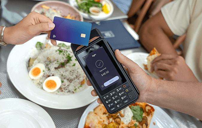 EFTPOS machine for fast food