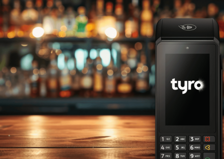 Tyro pro on a bar counter