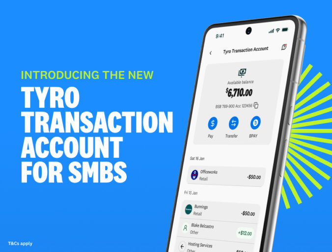 New Tyro transaction account for Australian SMBs