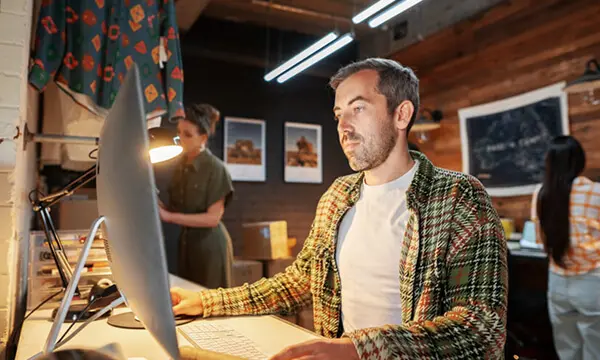 man checking the tyro merchant portal