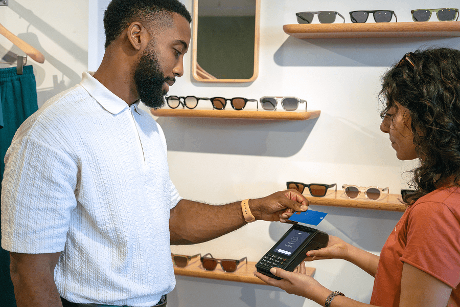 Tyro eftpos used in retail store