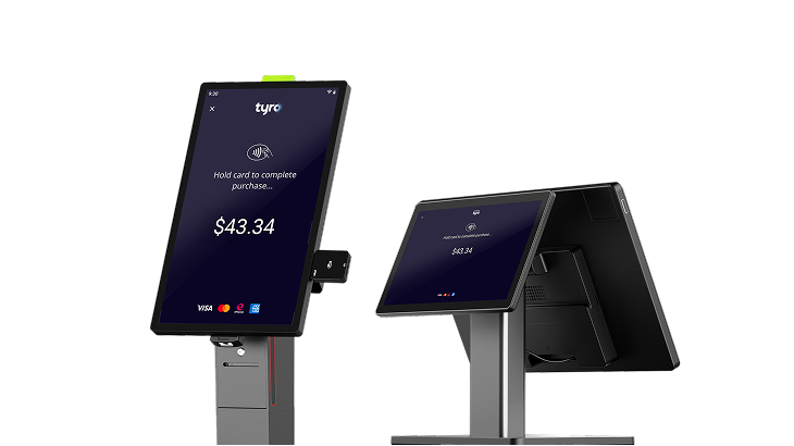 Self serve kiosk and dual monitor pos