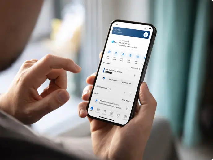 Tyro Accounting on a phone