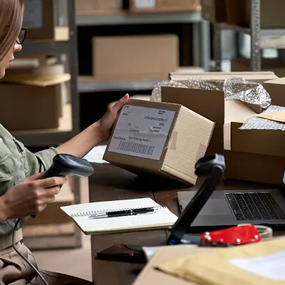 Person scanning box