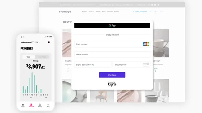Diagram showing how online payments works